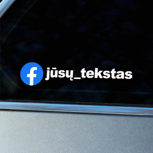 facebook lipdukas ant automobilio