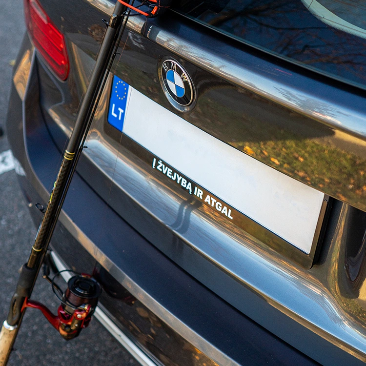 Į žvejybą ir atgal numerių rėmelis Į žvejybą ir atgal numerių rėmelis