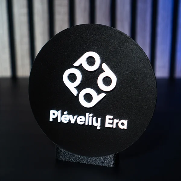 3D logotipo gamyba spausdintas stovelis