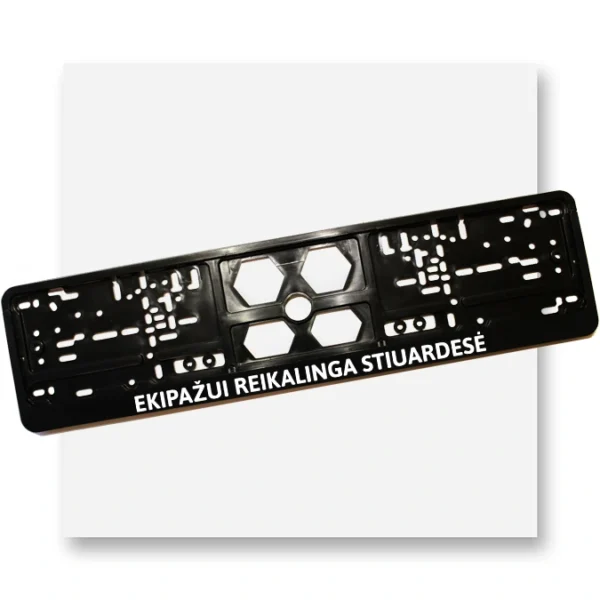 Ekipažui reikalinga stiuardesė numerių rėmelis automobiliams