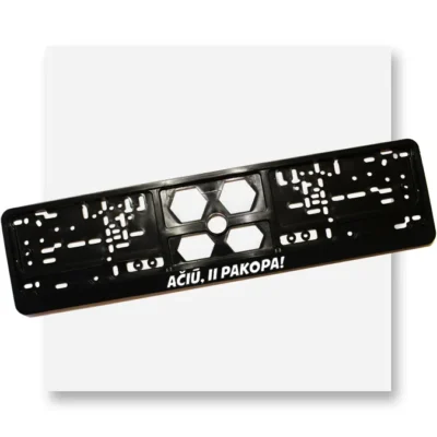 Numerių rėmelis su tekstu „Ačiū, II pakopa“